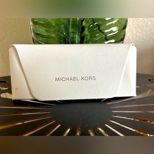 Michael Kors White Eyeglass Case